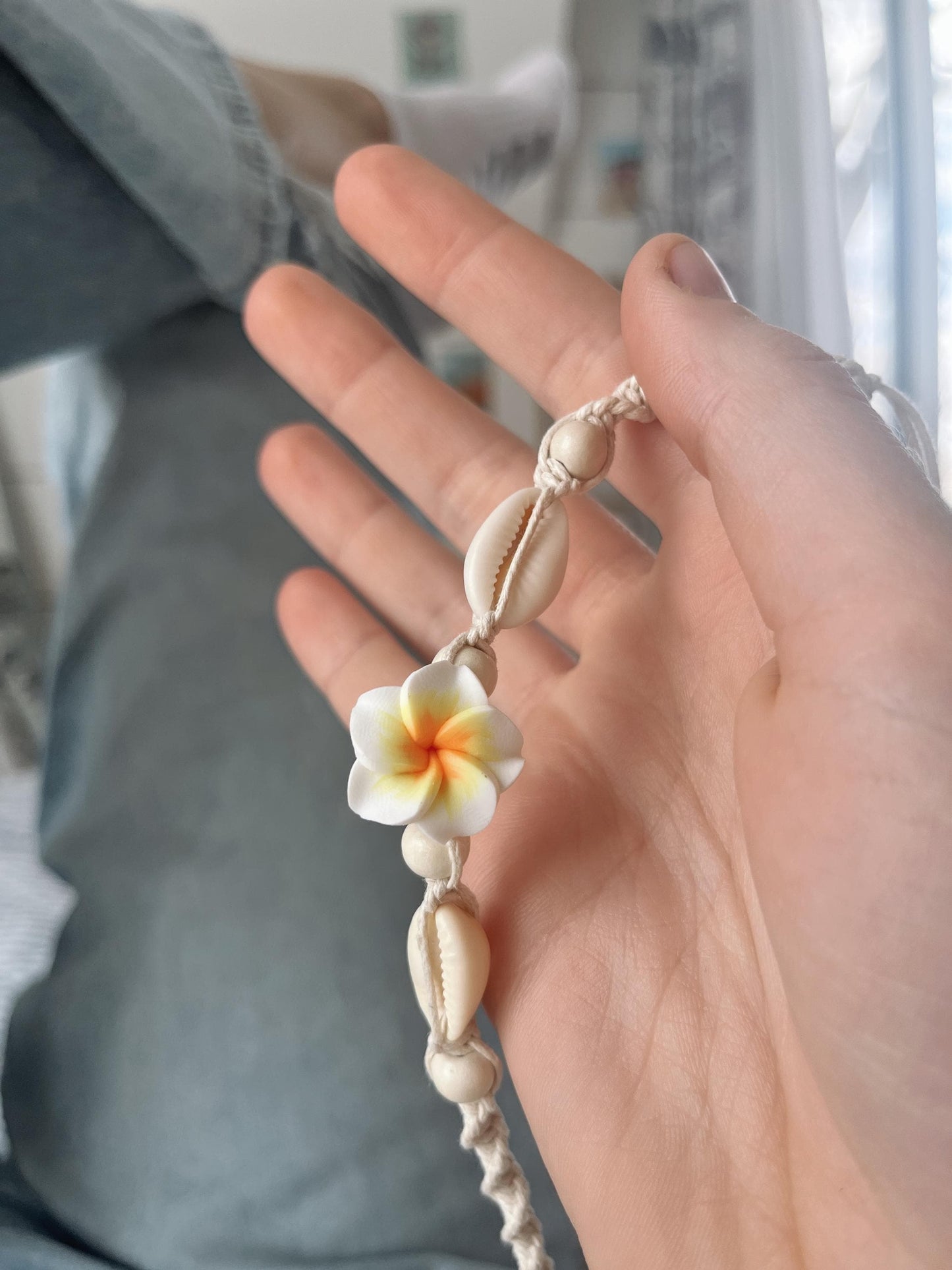 Hawaiian Hibiscus Woven Choker Necklace | Adjustable Macrame Necklace | Summer 2025 Hibiscus jewlery | Gift for her | Summer necklace My Store