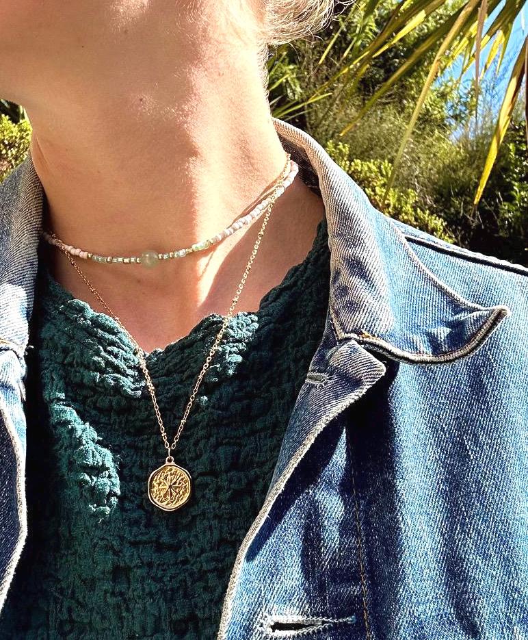 compass necklace | Gold plated Stainless Steel Compass Style Necklace | Outerbanks | Royal Merchant Necklace | 1 Pcs My Store