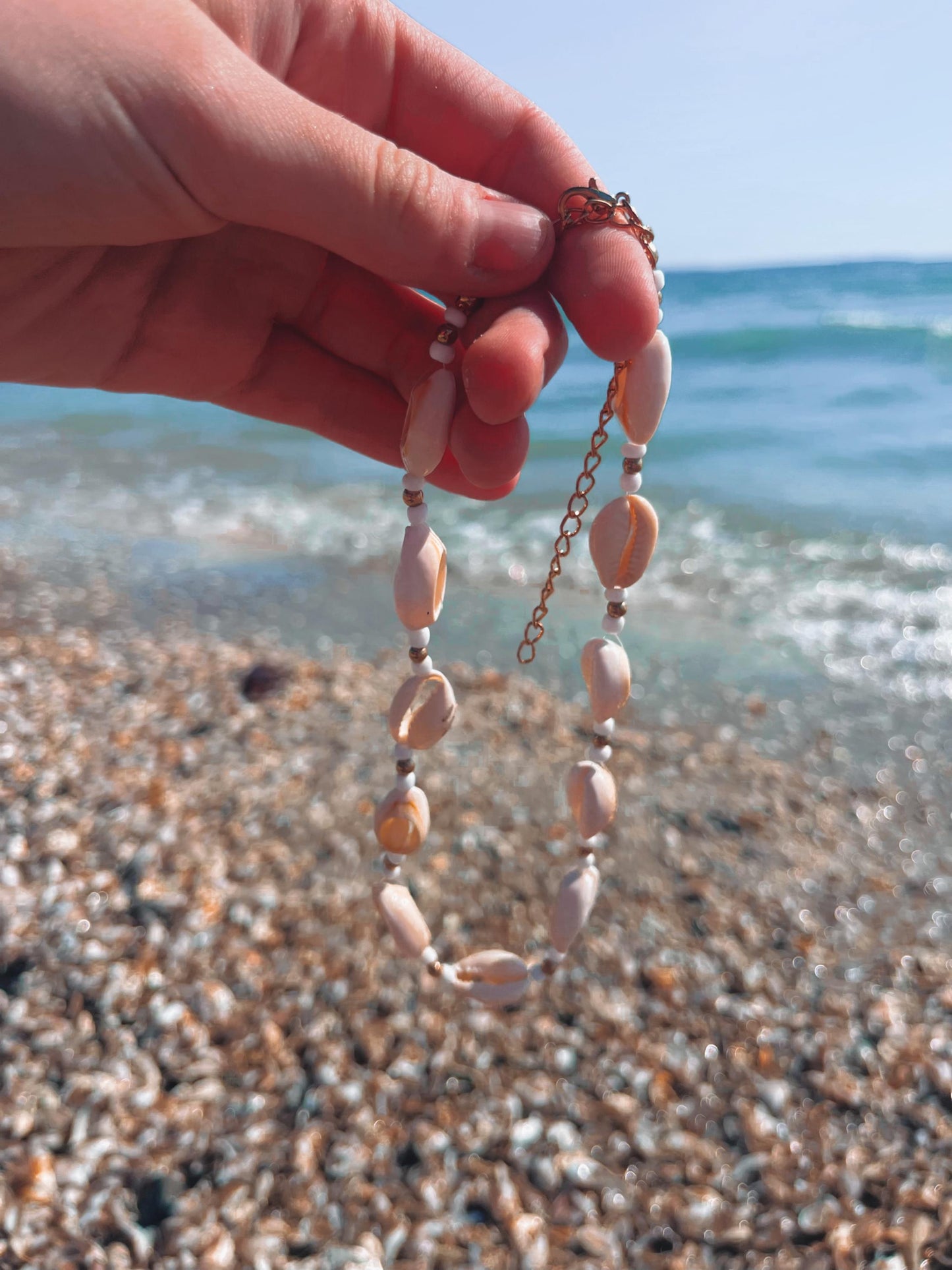 Puka Shell Necklace | Vacation Style Puka Shell Necklace | Summer Shell Choker | Outerbanks Necklace | P4L My Store