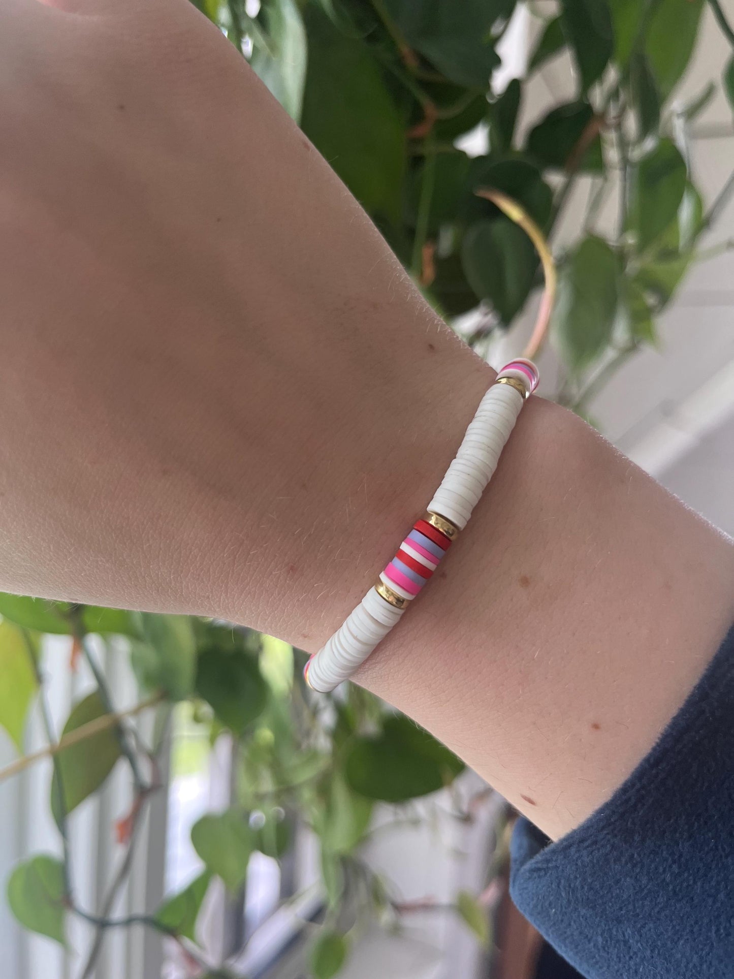 Surfer Vacation Style Bracelet | Outerbanks Style Heishi Bead Bracelet For Beach Sould | Summer lovers | Beach Enthusiasts My Store