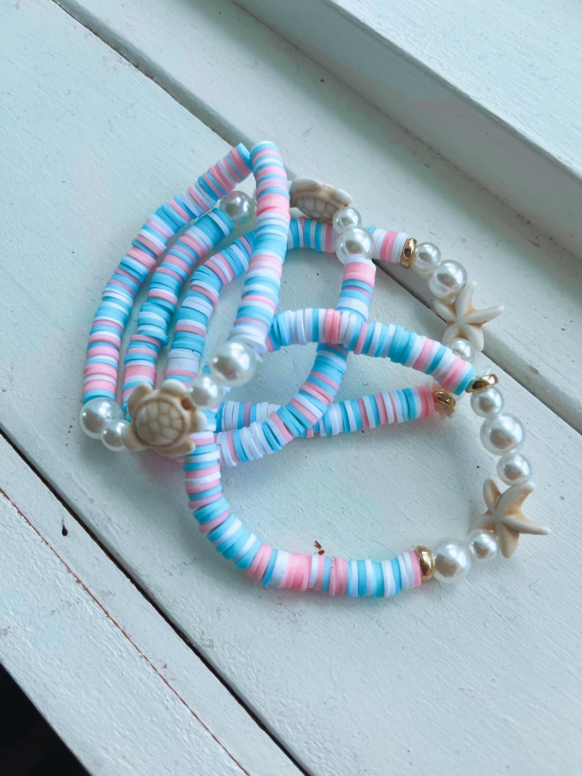 Starfish Beaded Bracelet | Summer 2025 Vacation Bracelet | Stacakable 1PCS Bracelet | Surfer girl Y2K style jewlery My Store
