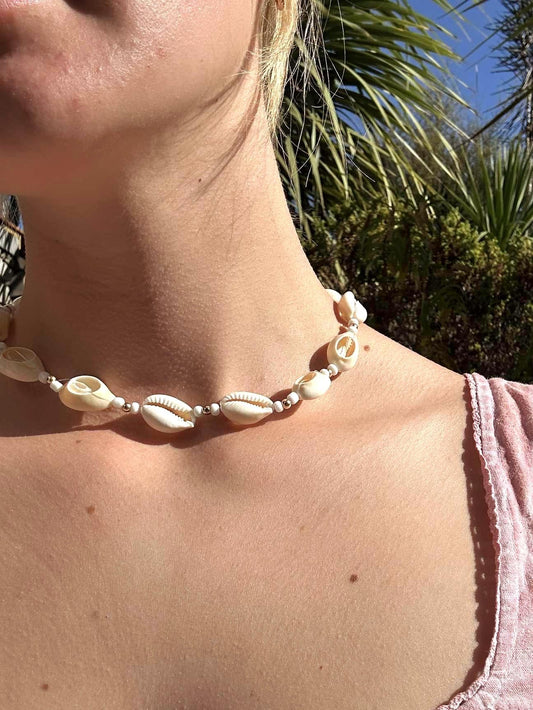 Puka Shell Necklace | Vacation Style Puka Shell Necklace | Summer Shell Choker | Outerbanks Necklace | P4L My Store