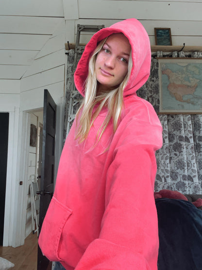 Oversized Beach Hoodies / Summer 2025 Hibiscus hoodie / Hot Pink Magenta 100% Cotton Hoodie / Surfer Girl Quality Hoodie / That Beach girl My Store