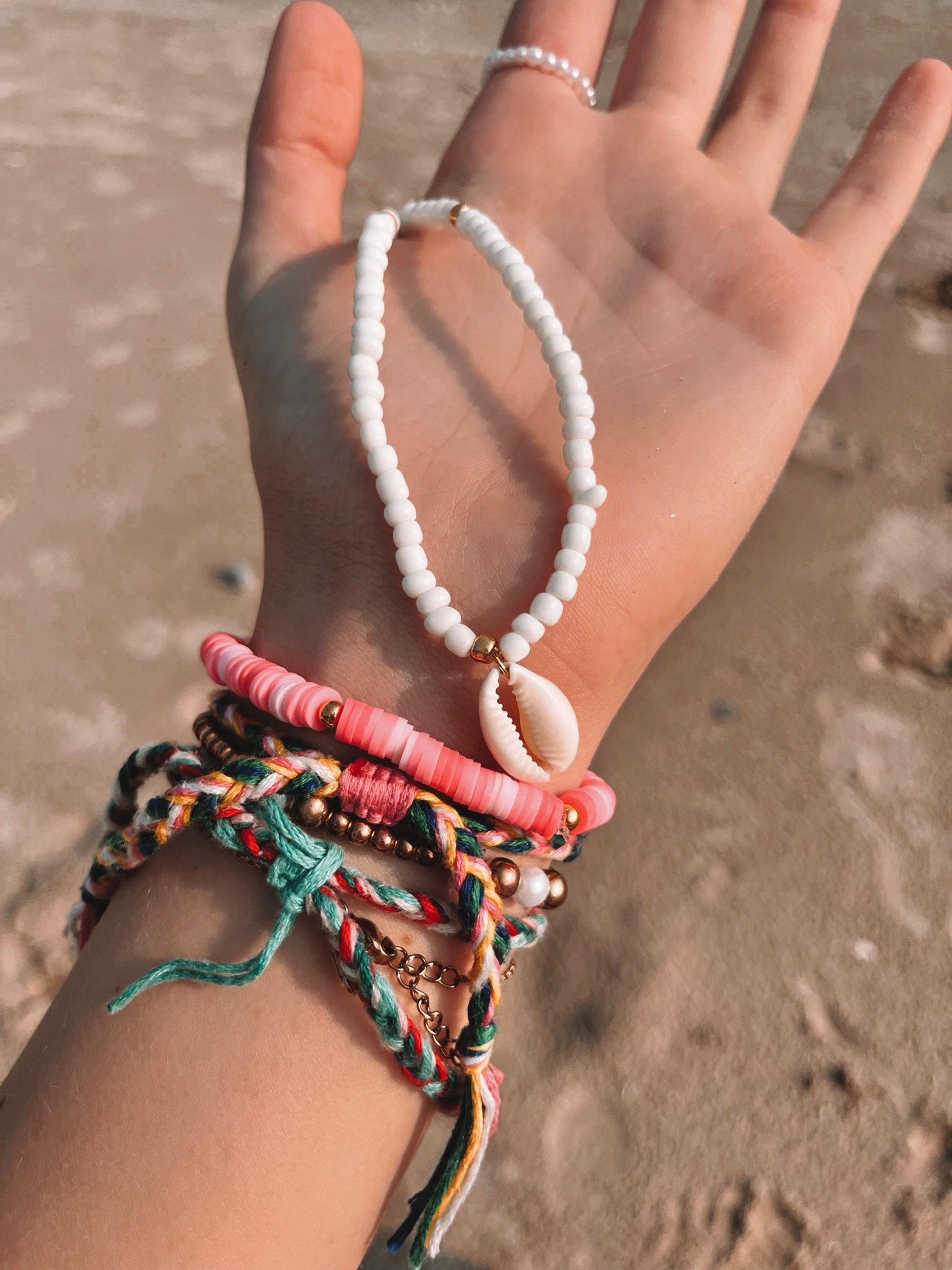 Outerbanks style surfer girl Puka Shell necklace that beach girl surfer necklace Summer jewelry OBX Pouge P4L My Store