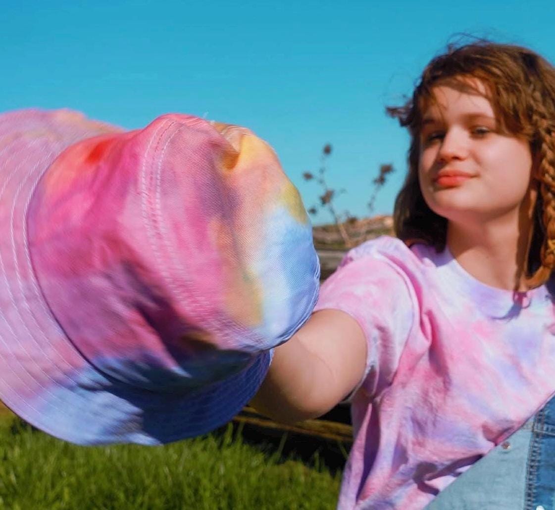 Hand-dyed Tiedye Bucket Hat | Summer 2025 Hat | Tiedye Hat | Tiedye Beach Girl | Y2K Tiedye Fasion | 2000s style bucket hat My Store