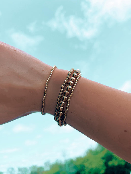 Gold 4PCS bracelet stack | Light summer Gold Bracelets | Summer 2025 Stacakble jewlery for her | Jewlery Stack for summer My Store