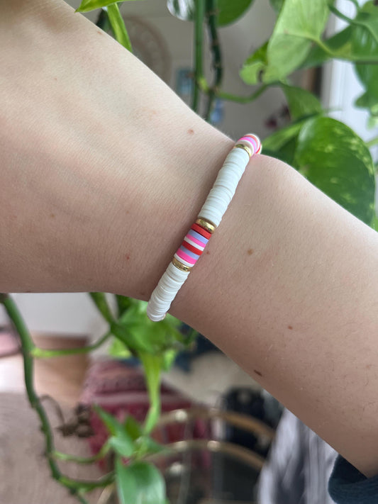 Surfer Vacation Style Bracelet | Outerbanks Style Heishi Bead Bracelet For Beach Sould | Summer lovers | Beach Enthusiasts My Store
