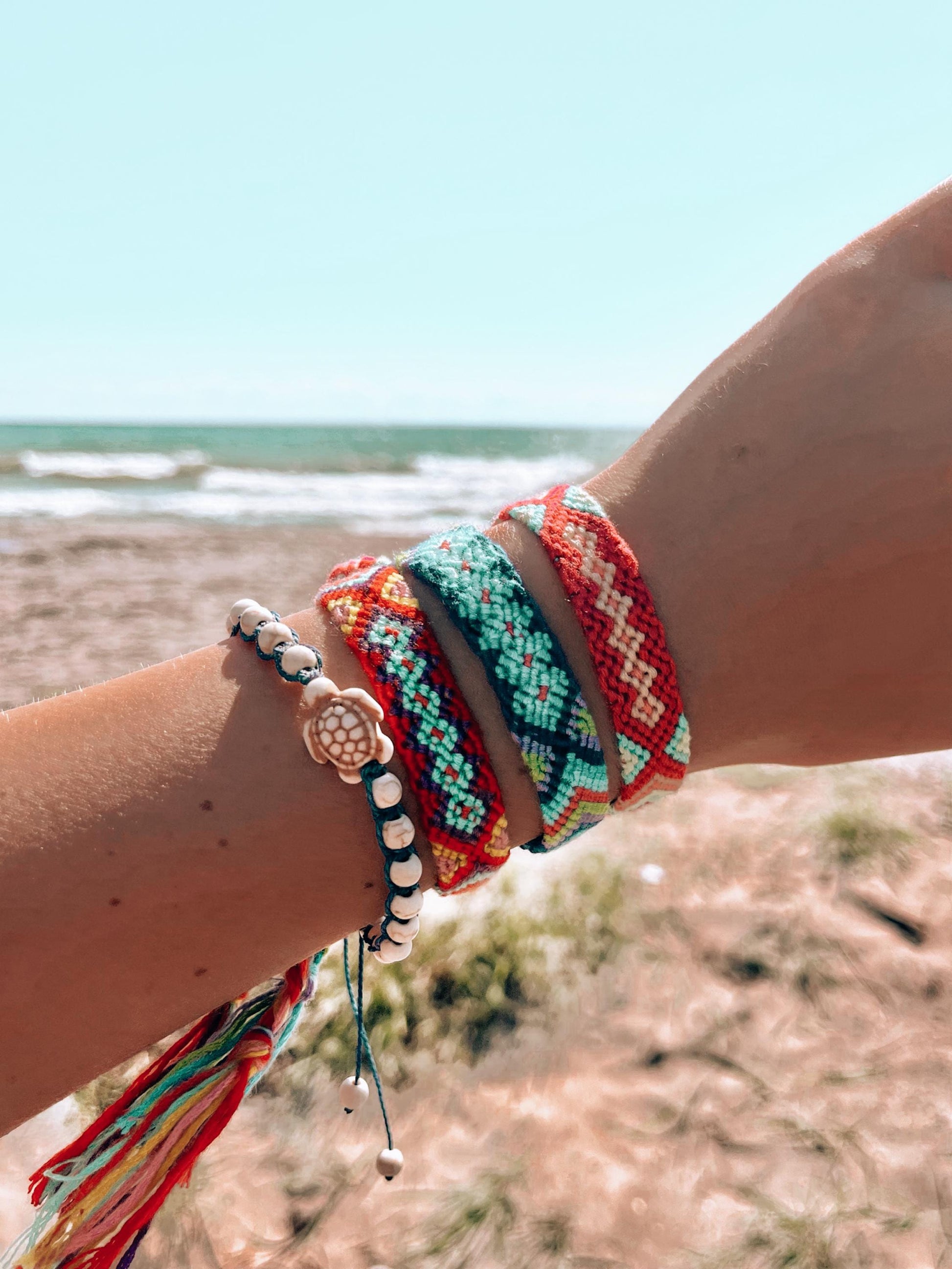 Coastal Woven Bracelet | Handmade Nautical Friendship Bracelet | Beach jewelry from Sunkissed Sandbanks | Summer 2025 Vacation Bracelet My Store