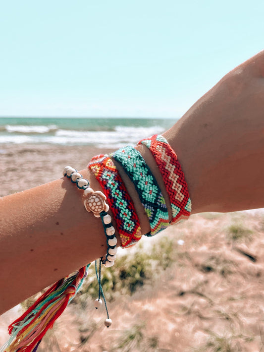 Coastal Woven Bracelet | Handmade Nautical Friendship Bracelet | Beach jewelry from Sunkissed Sandbanks | Summer 2025 Vacation Bracelet My Store