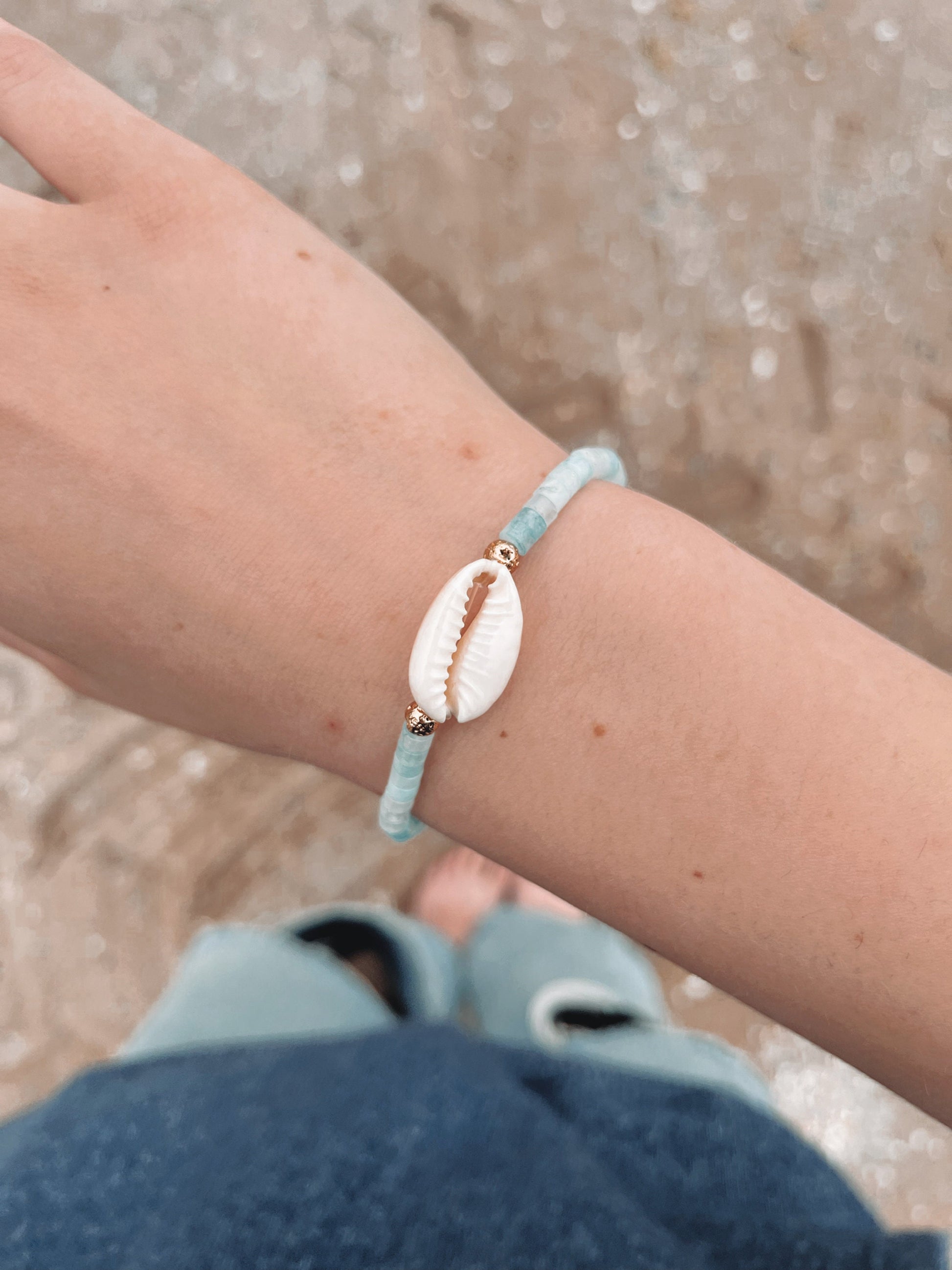 Puka Shell Bracelet | Quartz Bracelet | Summer Beach Bracelet | Summer Bracelet | Vacation Bracelet | waterproof bracelet | Gold plated My Store