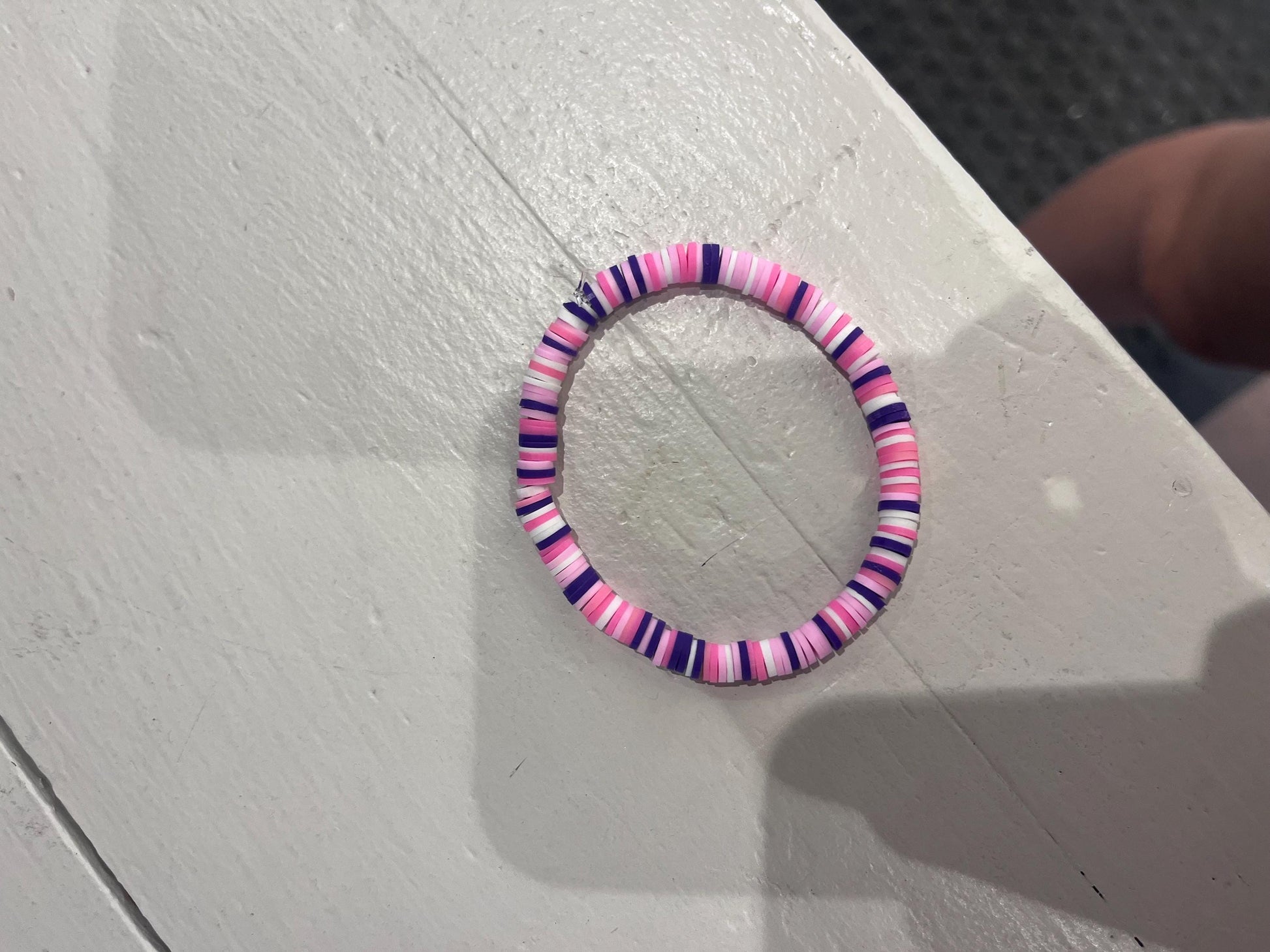 Pink and Purple Heishi Bracelet | Surfer style bracelets | Summer 2025 | Waterproof jewlery | Summer Jewlery | Vacation Bracelet My Store