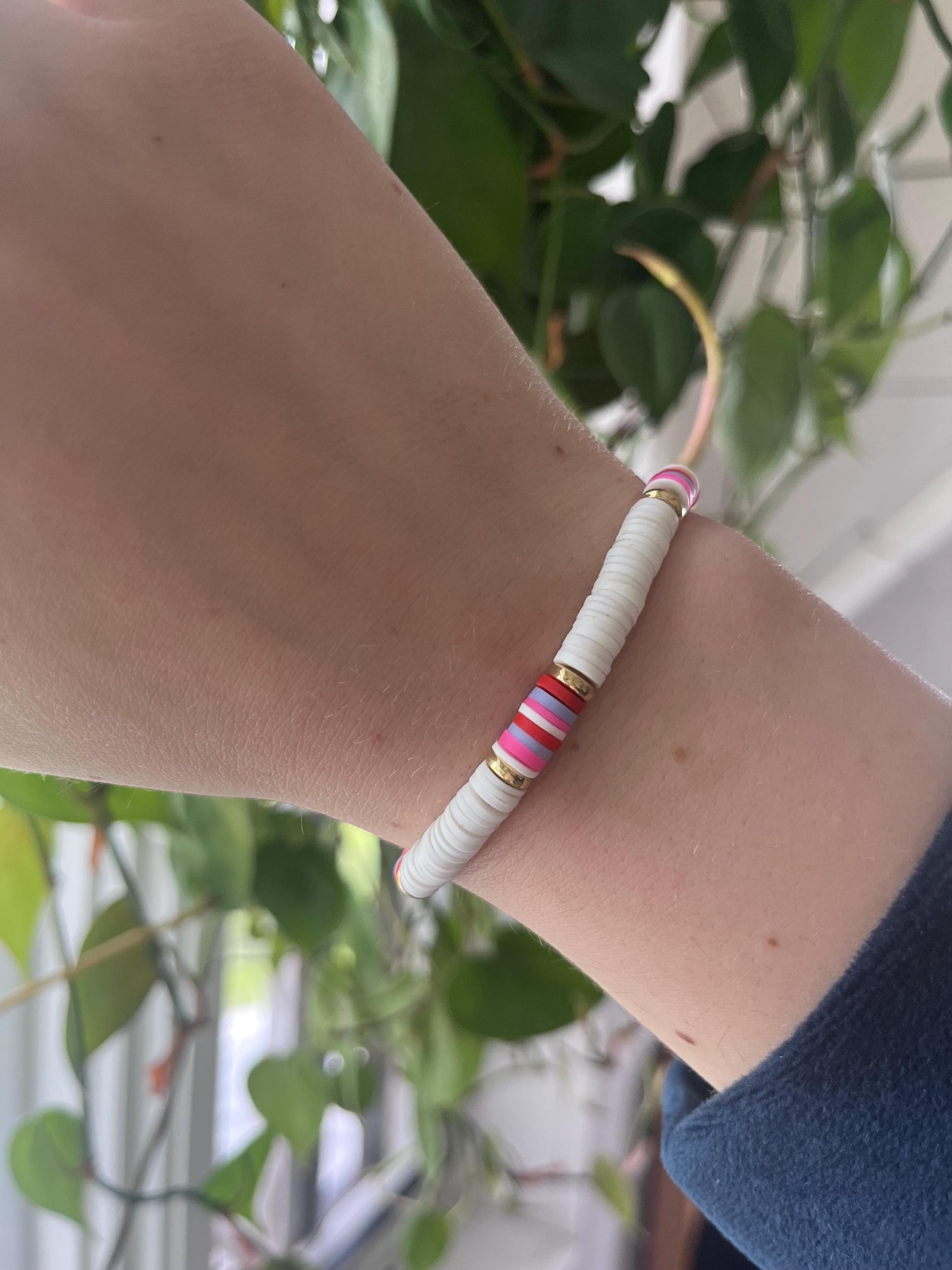 Surfer Vacation Style Bracelet | Outerbanks Style Heishi Bead Bracelet For Beach Sould | Summer lovers | Beach Enthusiasts My Store