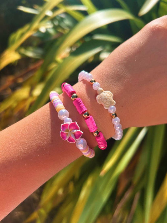 6 Pack Polymer clay bracelets | Friendshio bracelets | Coconut Girl Bracelet | Clay Bracelet My Store