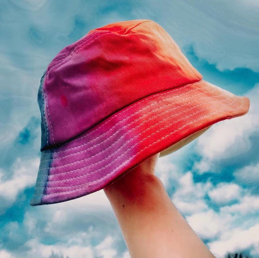 Hand-dyed Tiedye Bucket Hat | Summer 2025 Hat | Tiedye Hat | Tiedye Beach Girl | Y2K Tiedye Fasion | 2000s style bucket hat My Store