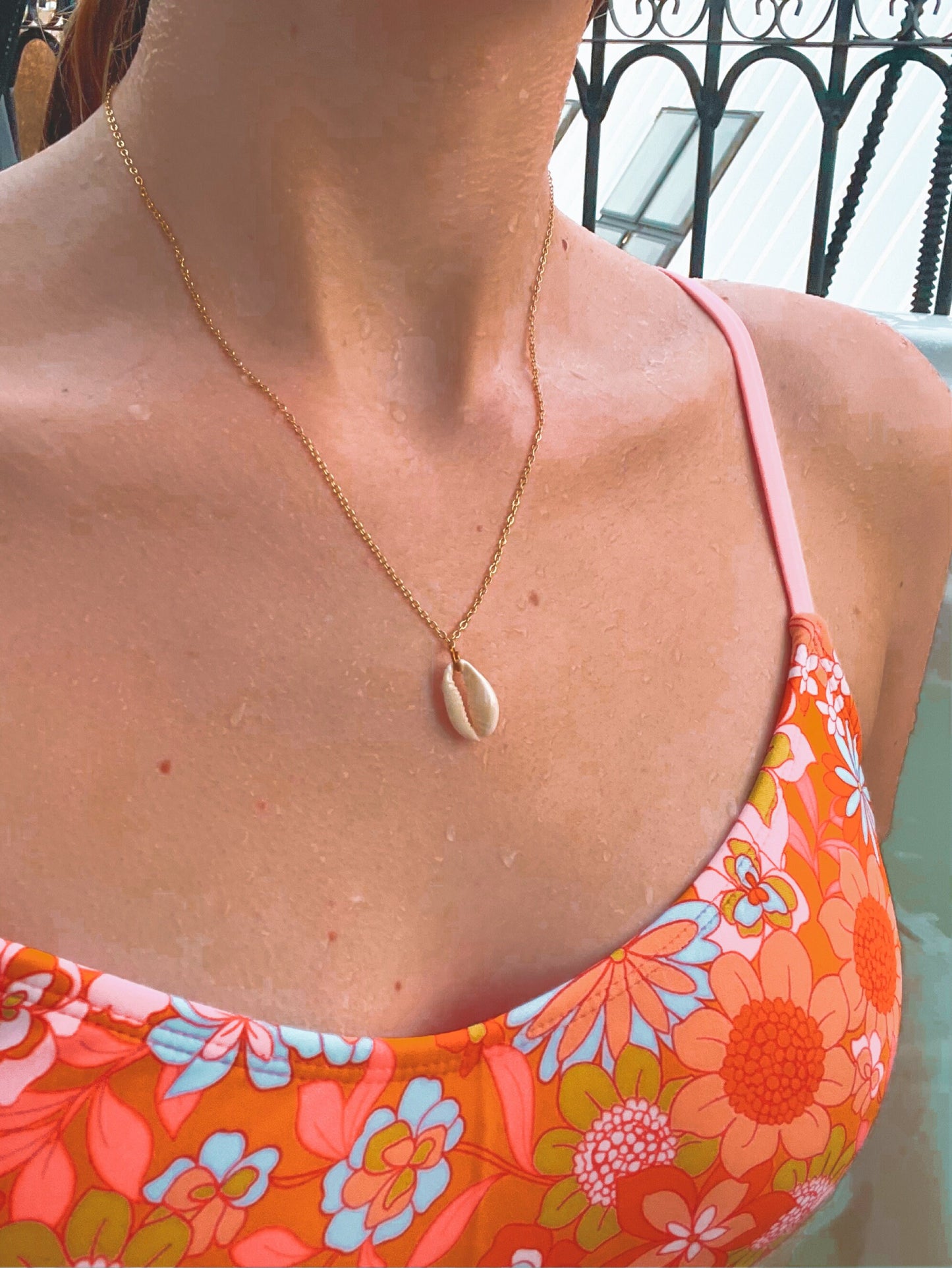 Puka Shell Necklace • Cowrie Shell Necklace • Layering Necklace • Dainty Necklace • 18k Gold Plated Necklace • Beach Aesthetic • Vacation My Store